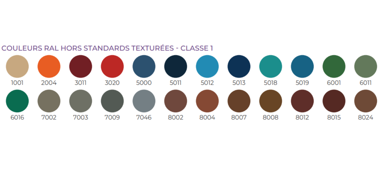 Mistral-Nuancier-couleurs-ral-Hors-standard -texturées-classe1