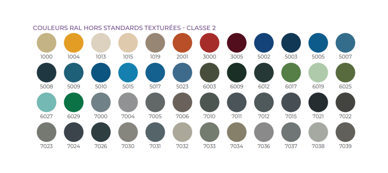 Mistral-Nuancier-couleurs-ral-Hors-standard -texturées-classe2