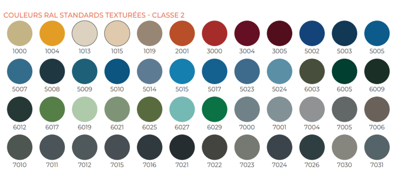 Icare-venus-nuancier-couleurs-ral-standard-texturées-classe2